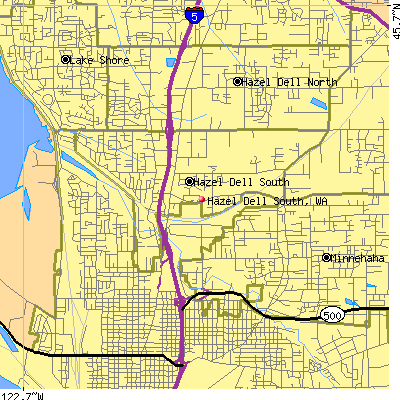 Hazel Dell South map