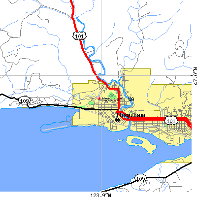 Hoquiam map
