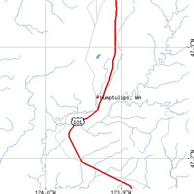 Humptulips map