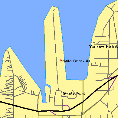 Hunts Point map