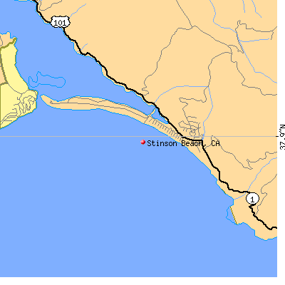 Stinson Beach map