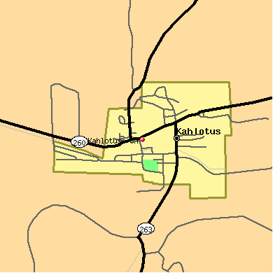 Kahlotus map