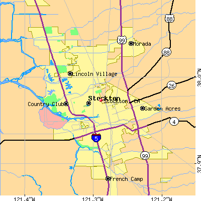 Stockton map