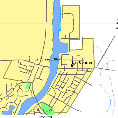 La Conner map