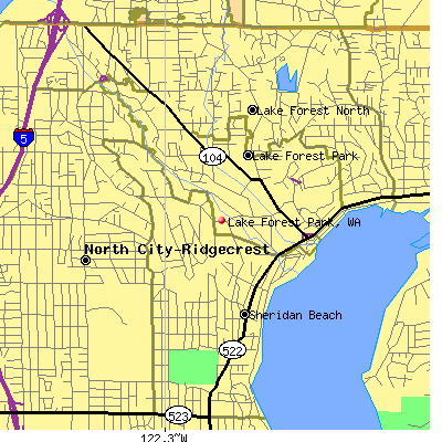 Lake Forest Park map