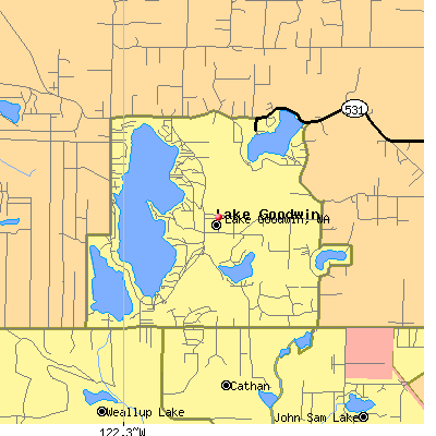 Lake Goodwin map