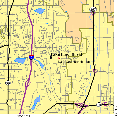 Lakeland North map