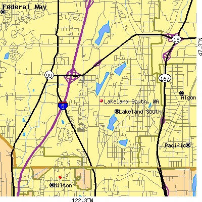 Lakeland South map