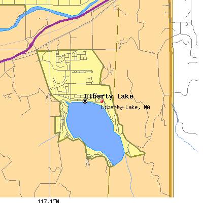 Liberty Lake map