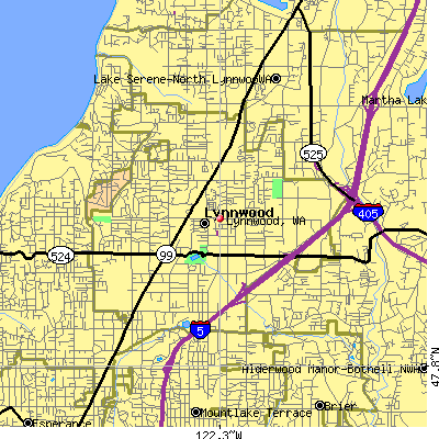 Lynnwood map