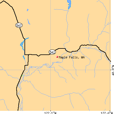 Maple Falls map