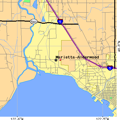 Marietta-Alderwood map