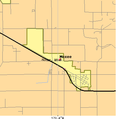 Moxee map