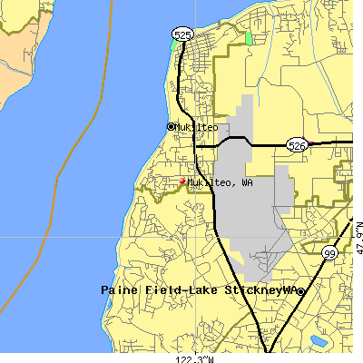 Mukilteo map