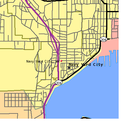 Navy Yard City map