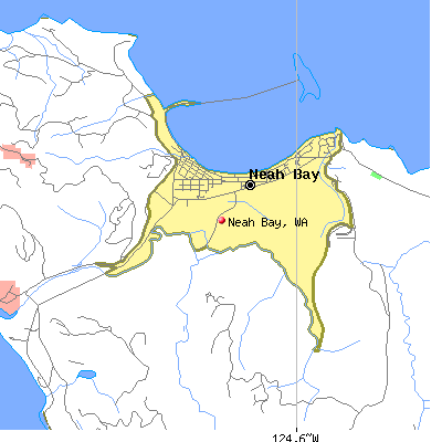 Neah Bay map