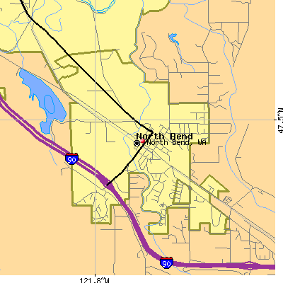North Bend map