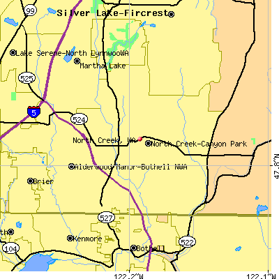 North Creek map
