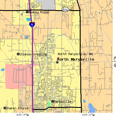 North Marysville map