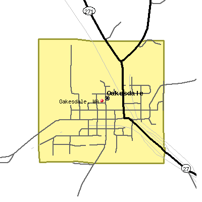 Oakesdale map