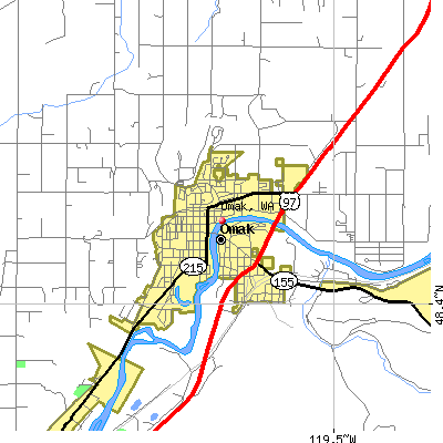 Omak map