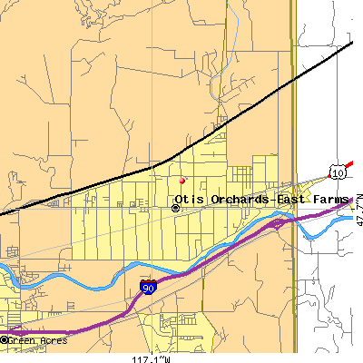 Otis Orchards-East Farms map