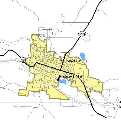 Susanville map