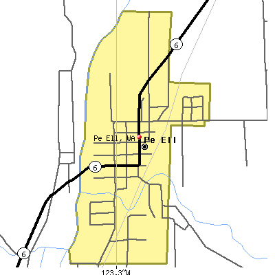 Pe Ell map