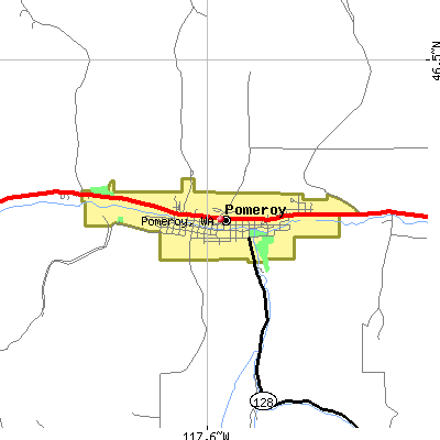 Pomeroy map