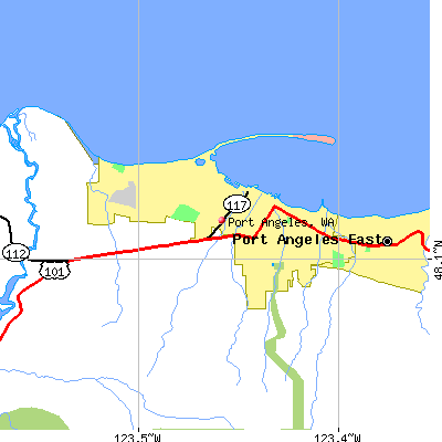Port Angeles map