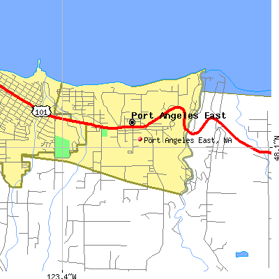 Port Angeles East map