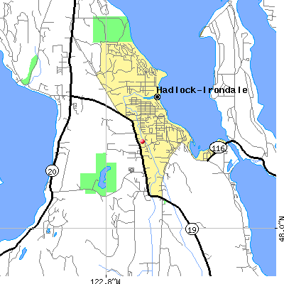 Port Hadlock-Irondale map