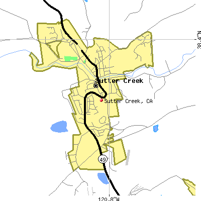 Sutter Creek map