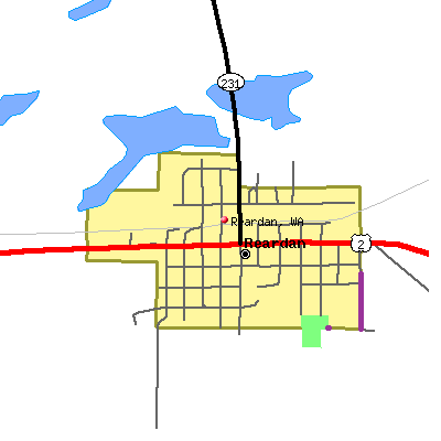 Reardan map