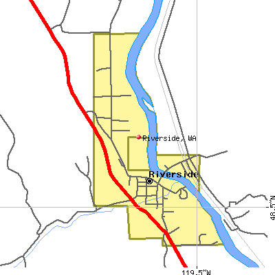 Riverside map