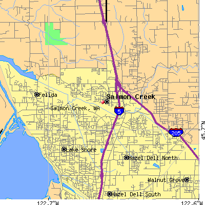 Salmon Creek map