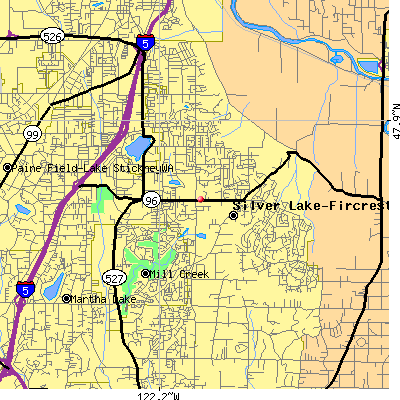 Seattle Hill-Silver Firs map