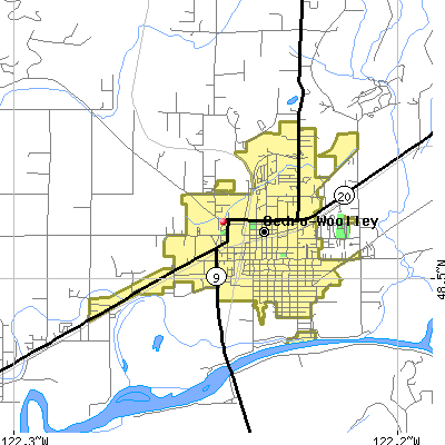 Sedro-Woolley map