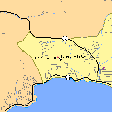 Tahoe Vista map