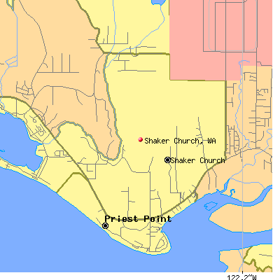 Shaker Church map