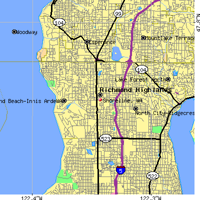 Shoreline map