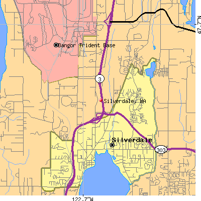 Silverdale map