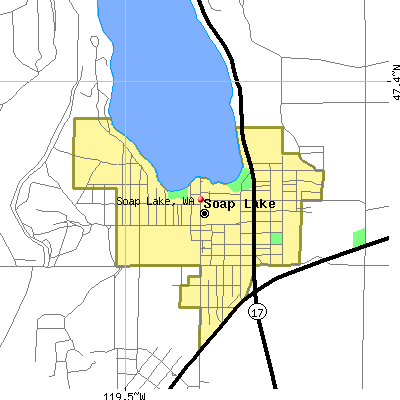 Soap Lake map