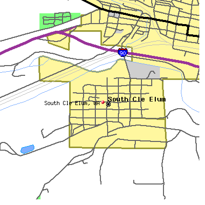 South Cle Elum map