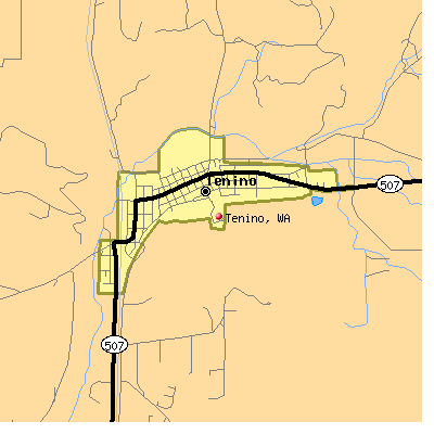 Tenino map