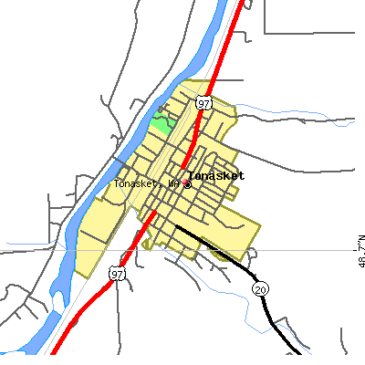 Tonasket map
