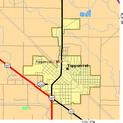 Toppenish map
