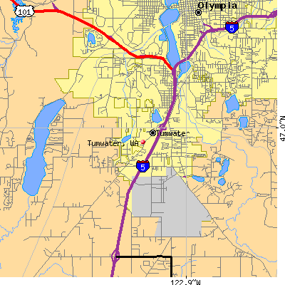 Tumwater map