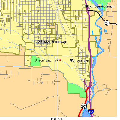 Union Gap map