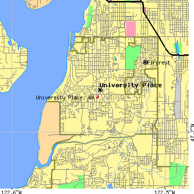 University Place map